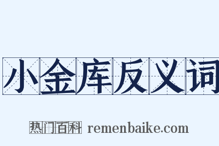 小金库反义词是什么意思的图片